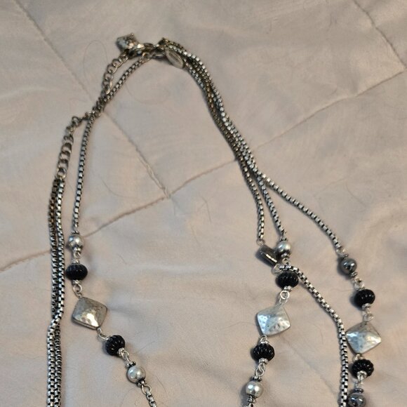 Chico's Double Layer Necklace - EUC - Picture 3 of 3